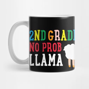 2nd Grade No Prob Llama Back To School Education Girl Gift Mug